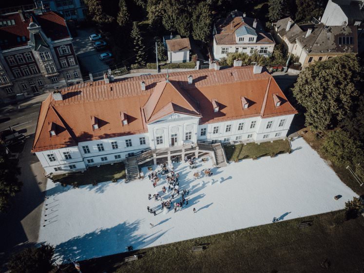 Europahaus Wien Schloss-Miller-Aichholz Hochzeit Drohne