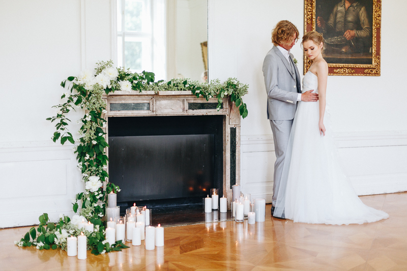 Hochzeit im Schloss Miller-Aichholz – Braut mit Bräutigam – Europahaus Wien