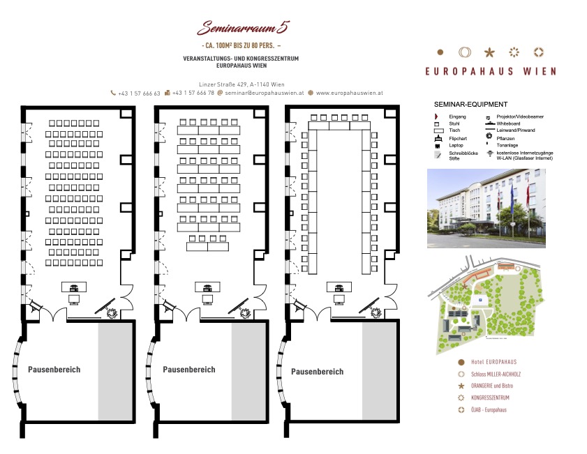 Seminarraum 5 Plan Europahaus Wien